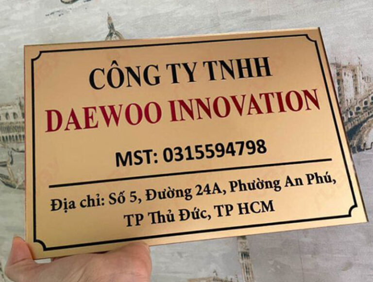 30+ mẫu bảng hiệu công ty đẹp, chuyên nghiệp hiện nay