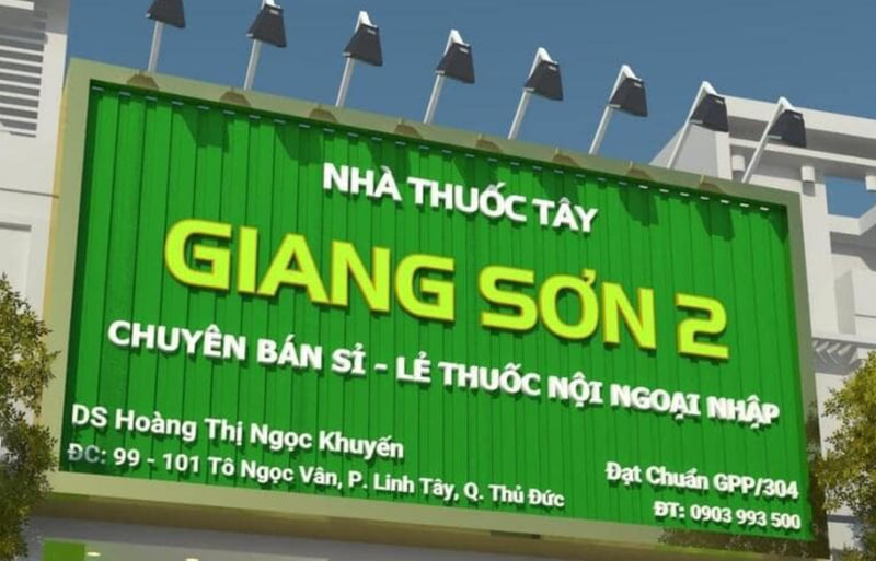 Biển quầy thuốc tây chất liệu tôn sóng