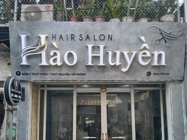 Các mẫu bảng hiệu tiệm tóc có thiết kế ấn tượng, hiện đại