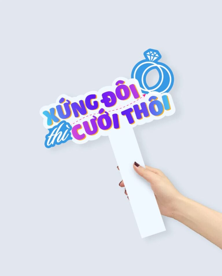 Cách thiết kế hashtag cầm tay đẹp, ấn tượng