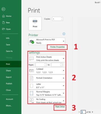 Cách in 2 mặt trong Excel