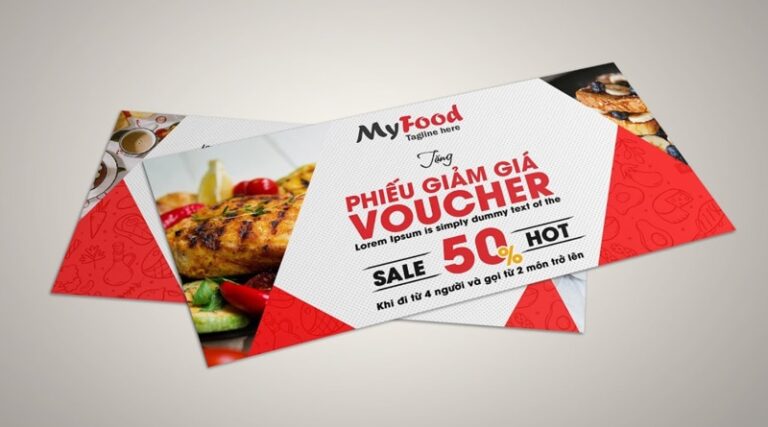 Kích thước voucher chuẩn phổ biến hiện nay