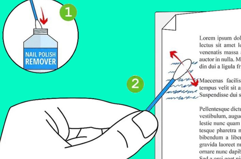 Cách tẩy mực in trên giấy