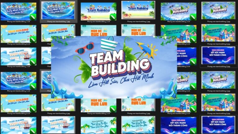 Tổng hợp những mẫu backdrop team building đẹp
