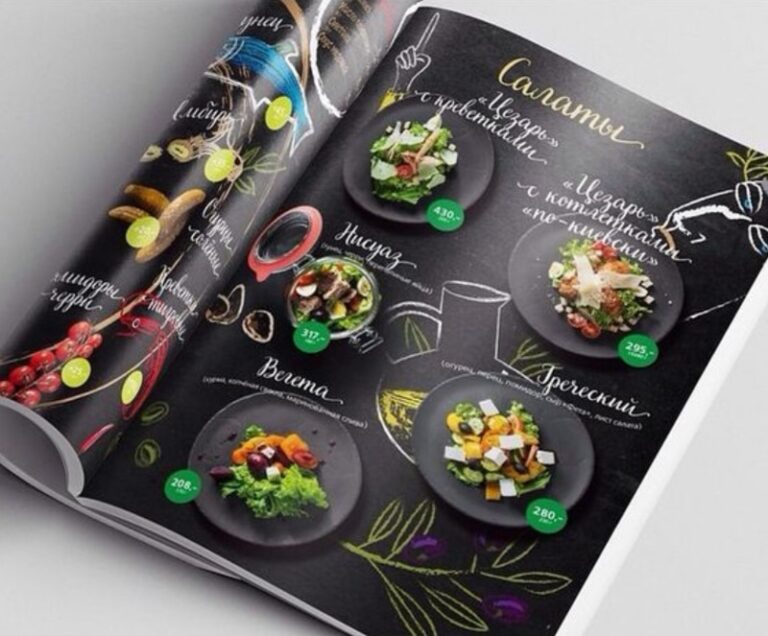 Những mẫu menu nhà hàng thiết kế đẹp