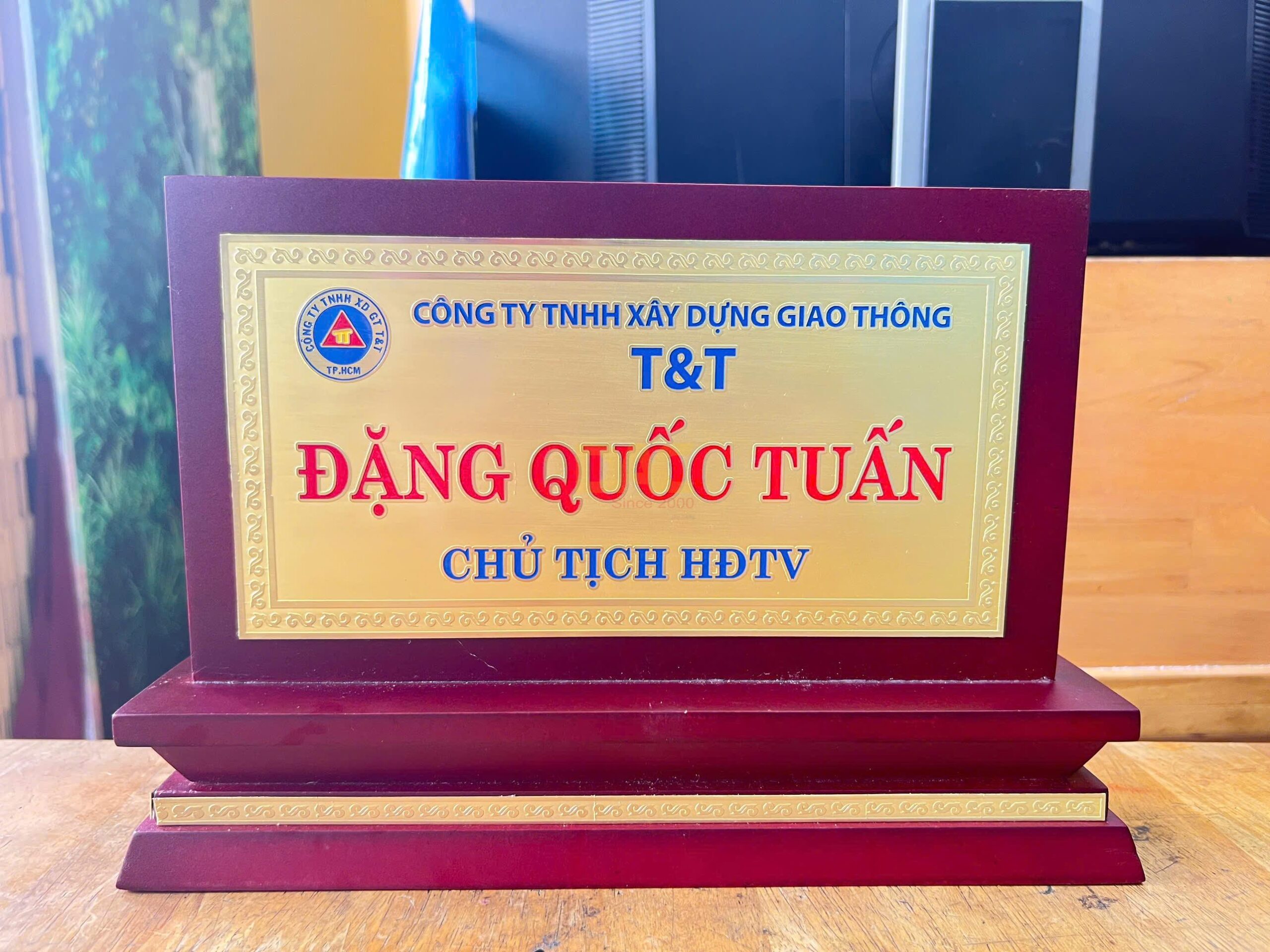 Mẫu biển chức danh để bàn tại Duy An