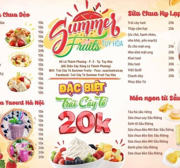 Bảng menu formex