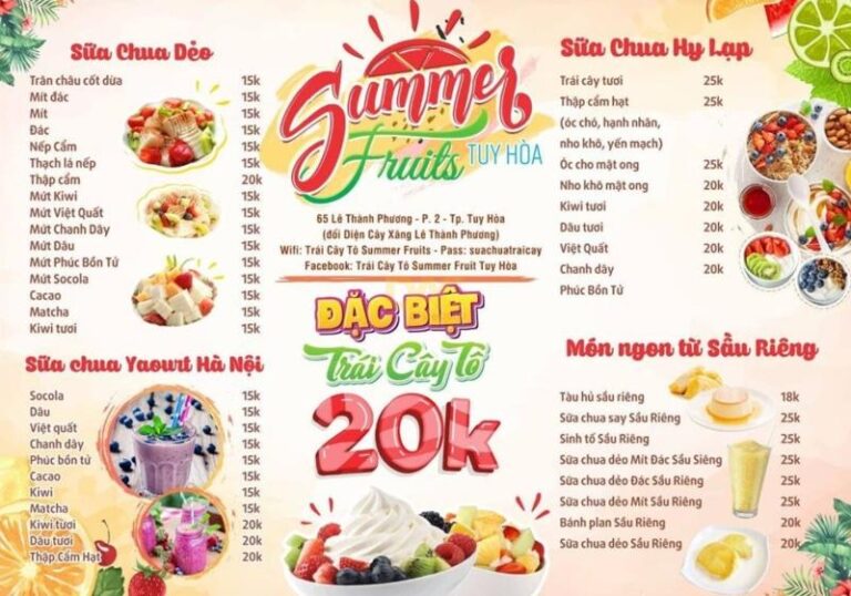Bảng menu formex