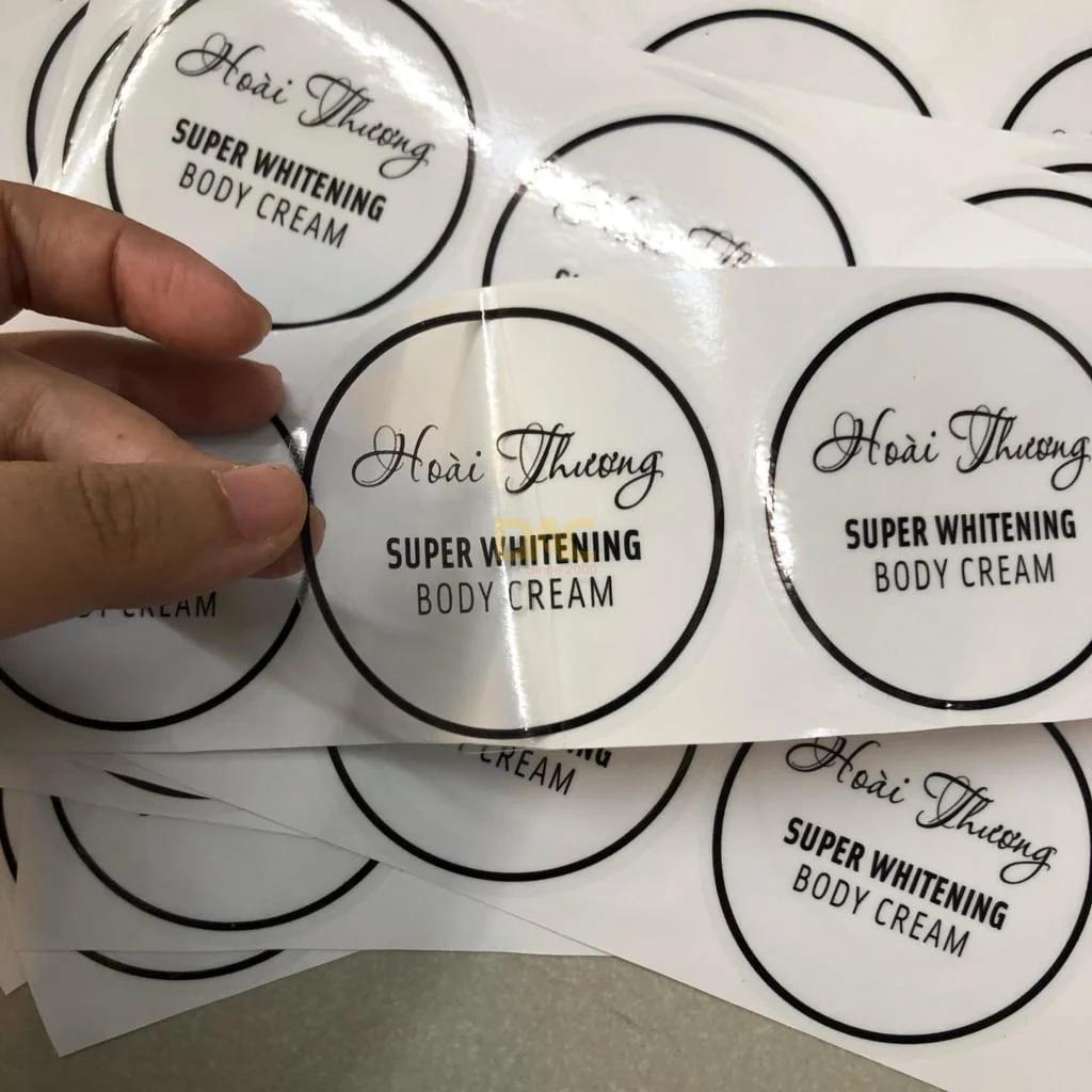 Mẫu ứng dụng của tem decal nhựa