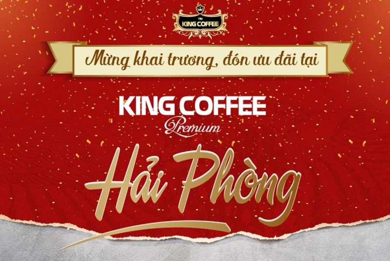 Banner khai trương quán cafe