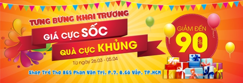 Banner khai trương