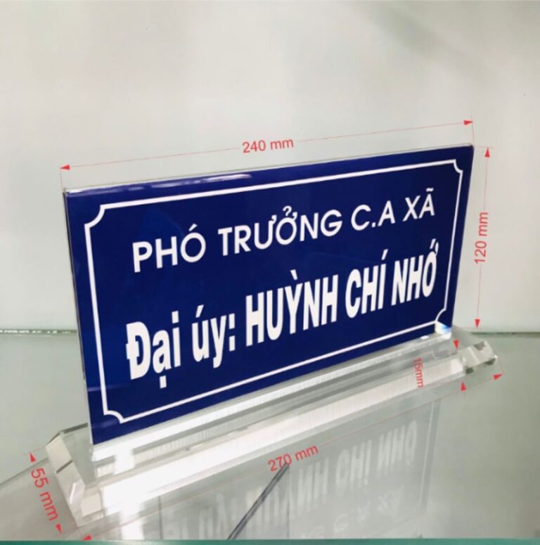 Bảng Tên Để Bàn: Chất Liệu & Mẫu Thiết Kế Đẹp