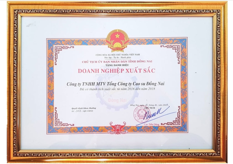 Mẫu bằng khen cho doanh nghiệp