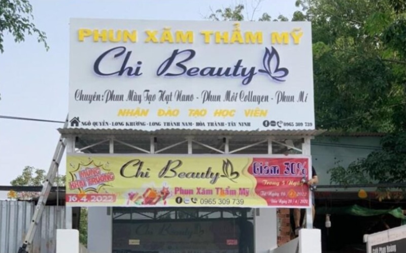 biển spa đẹp phun xăm