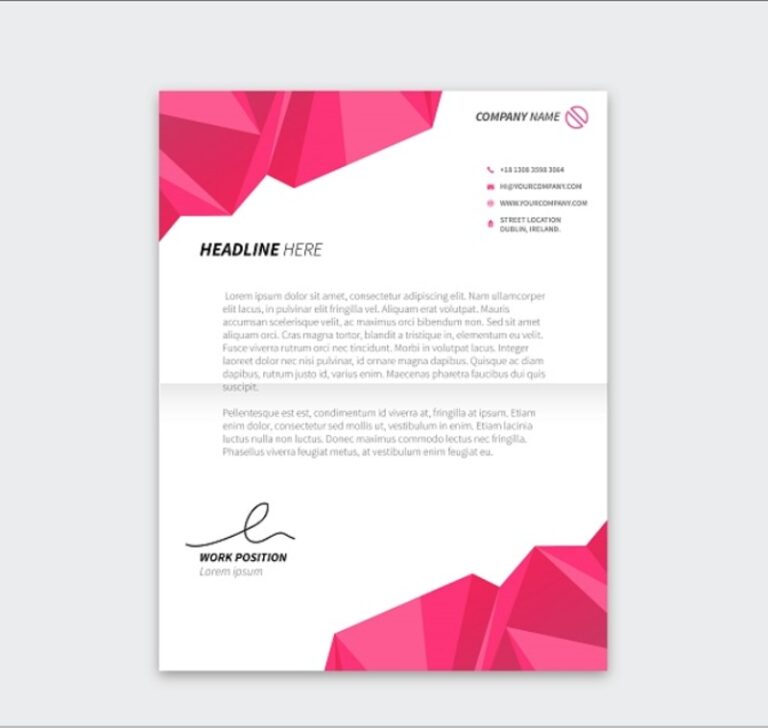 Letterhead là gì? Mẫu thiết kế giấy tiêu đề dùng trong văn phòng