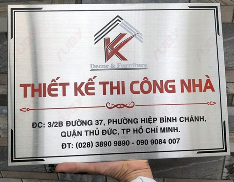 Kích Thước Bảng Hiệu Công Ty Chuẩn Theo Quy Định