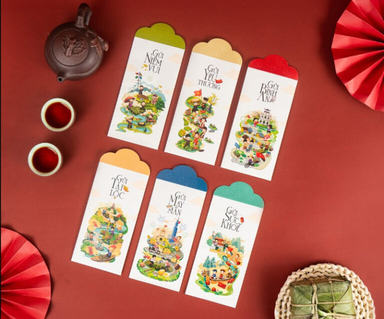 Kích Thước Bao Lì Xì Chuẩn & Xu Hướng Thiết Kế Đẹp Tết 2025