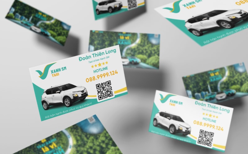 Các mẫu card visit taxi phổ biến hiện nay