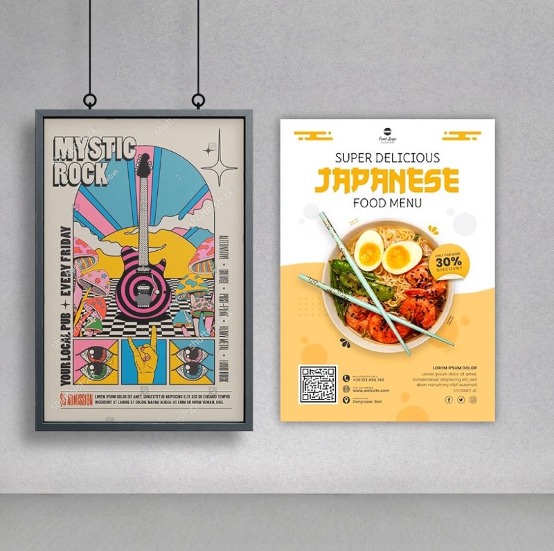 In poster quảng cáo