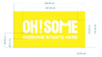 Oh! Some – bảng hiệu, nội thất và POSM