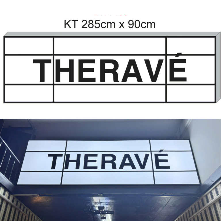 Hộp đèn mica cắt decal xuyên đèn hông alu – THE RAVE