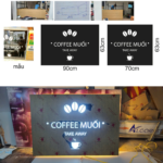 Hộp đèn mica xuyên sáng âm tường – Coffee Muối - Ảnh 2