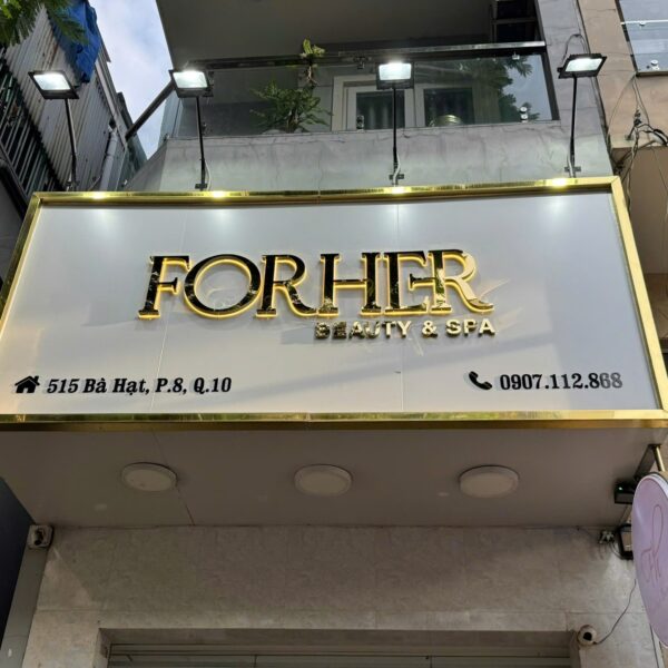 ForHer Beauty & Spa – Bảng hiệu chữ nổi