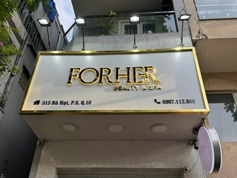 ForHer Beauty & Spa – Bảng hiệu chữ nổi