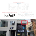 Bộ bảng hiệu chữ nổi LED & bảng nhận diện thương hiệu KefOff - Ảnh 4
