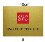 SVC – Bảng tên công ty Inox