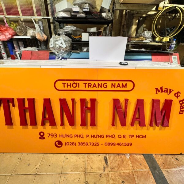 Thanh Nam – Bảng hiệu Mica chữ nổi