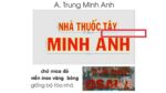 Nhà thuốc Minh Anh – Chữ nổi Mica viền Inox