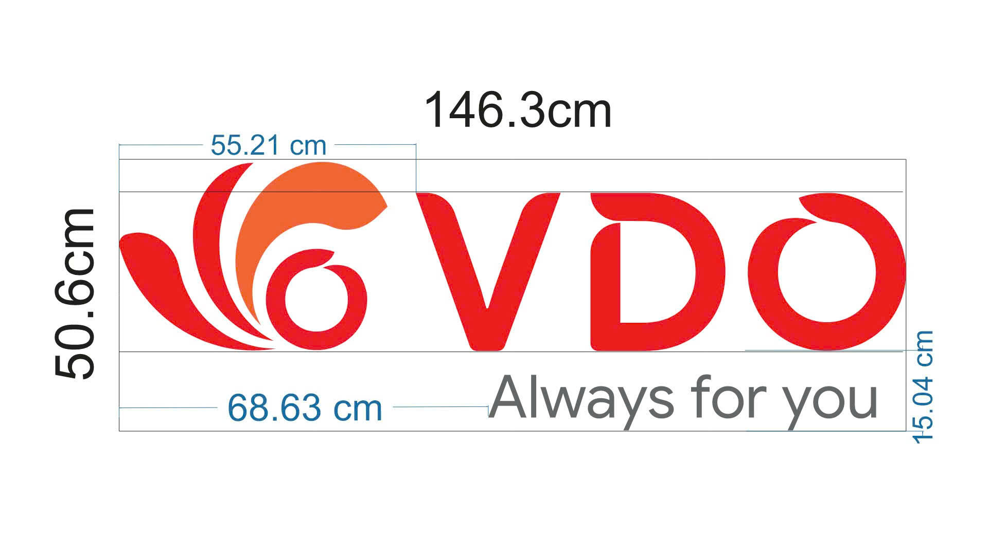 VDO – Bộ logo chữ nổi phát sáng