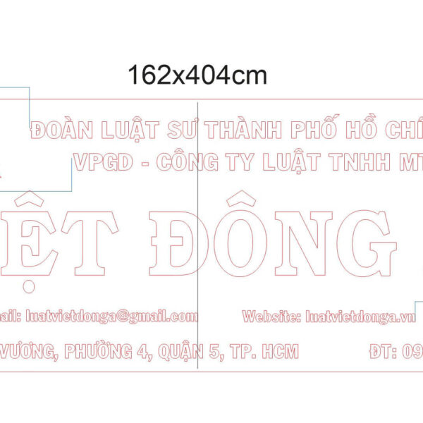 Việt Đông Á – Bảng hiệu công ty
