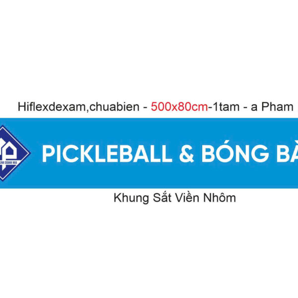 Pickleball & Bóng bàn Club – Bảng hiệu Hiflex