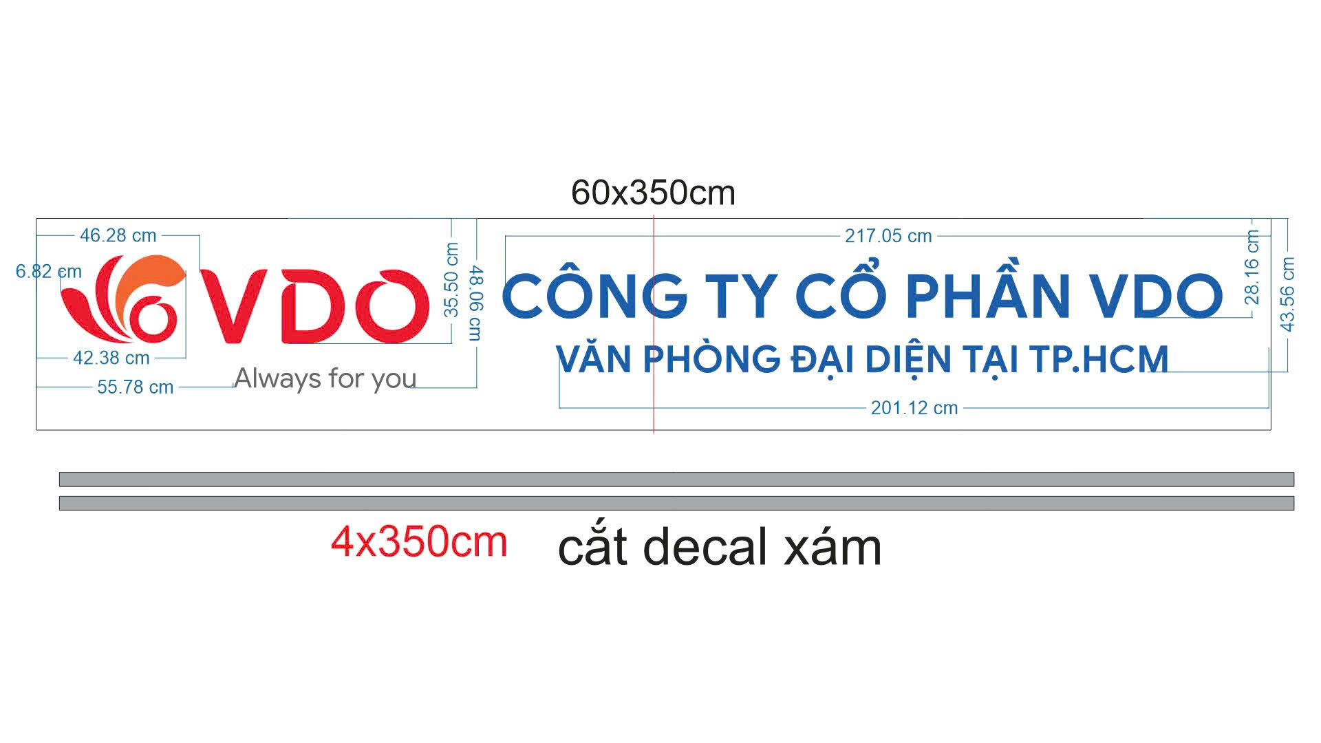 VDO – Bộ logo chữ nổi phát sáng