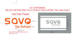 Savo Tea School – Logo chữ nổi Mica