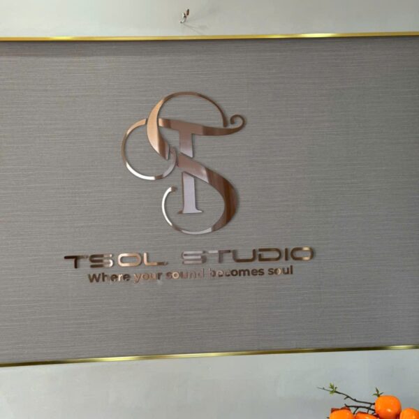 TSOL Studio – Logo Inox dán tường
