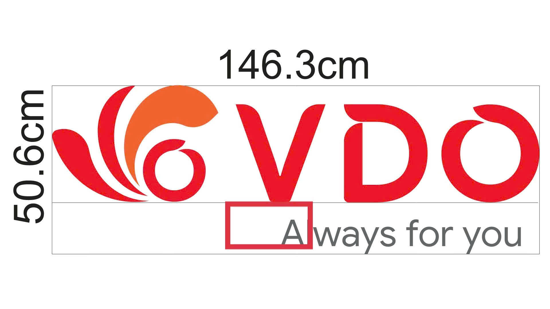 VDO – Bộ logo chữ nổi phát sáng