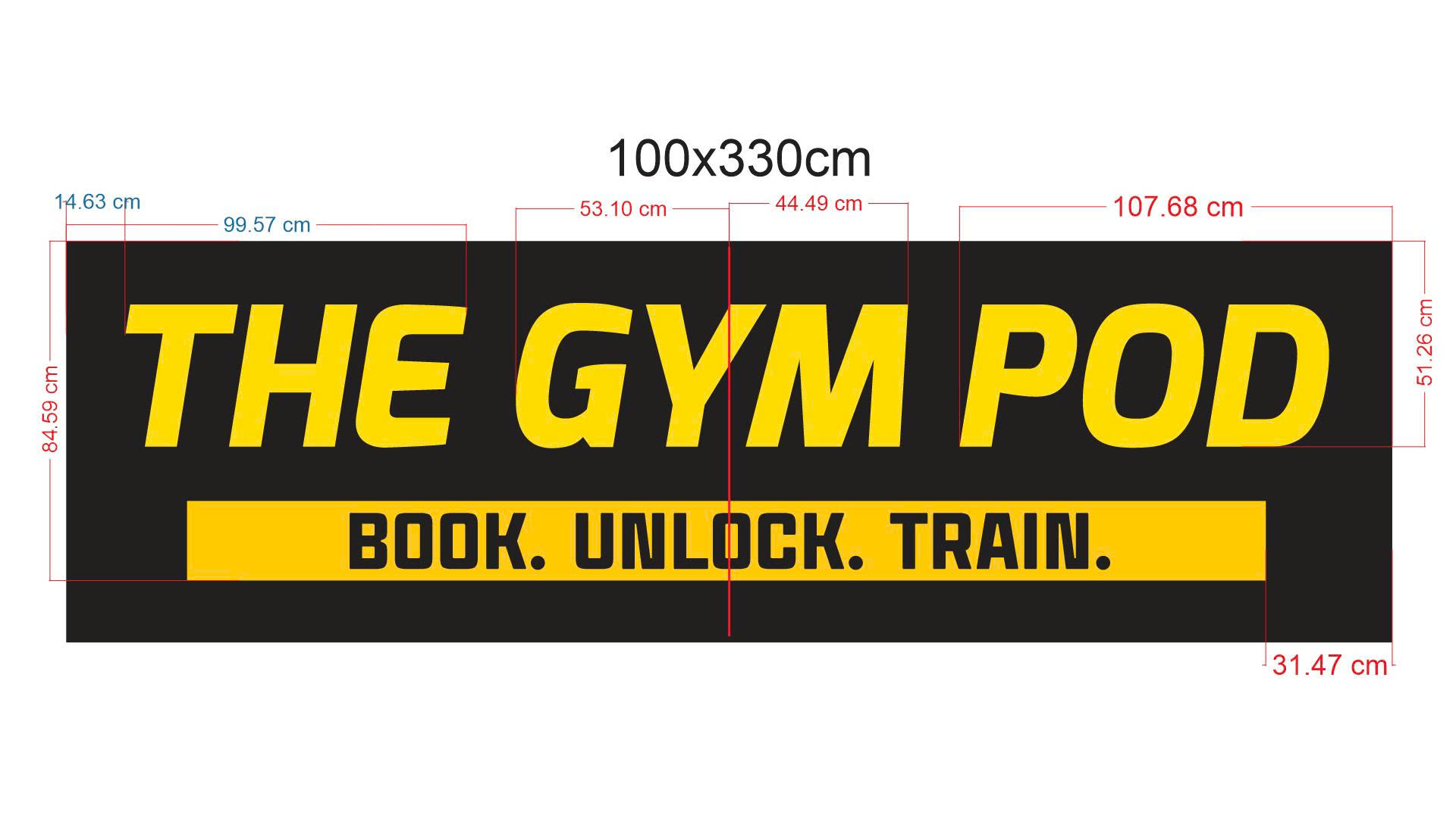 The Gym Pod – Bảng hiệu mặt tiền