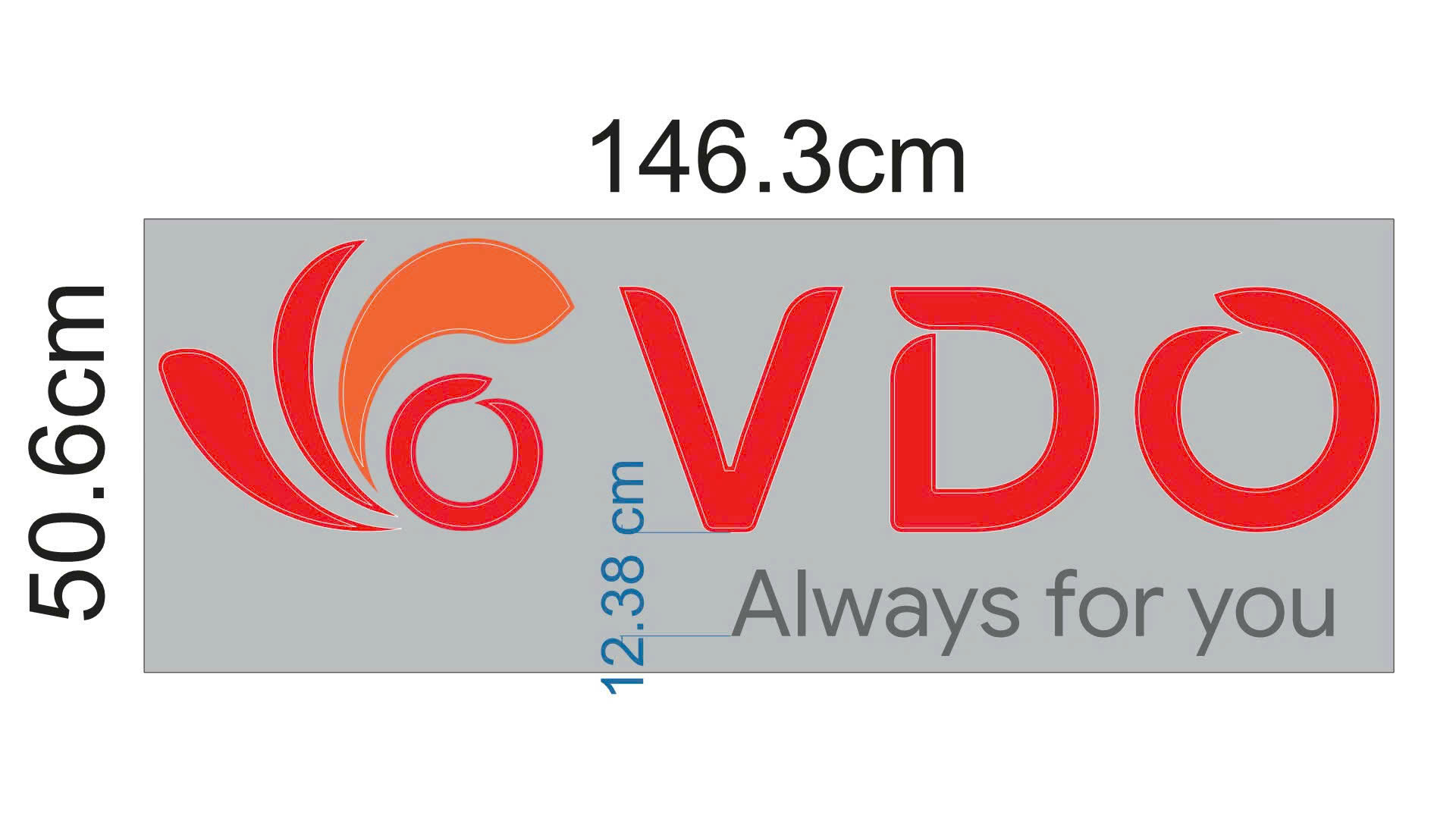 VDO – Bộ logo chữ nổi phát sáng