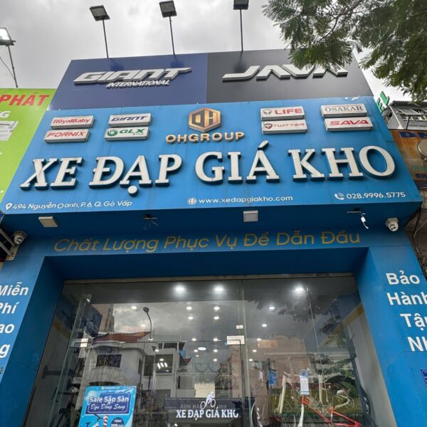 Xe Đạp Giá Kho – Bộ bảng hiệu chuỗi cửa hàng