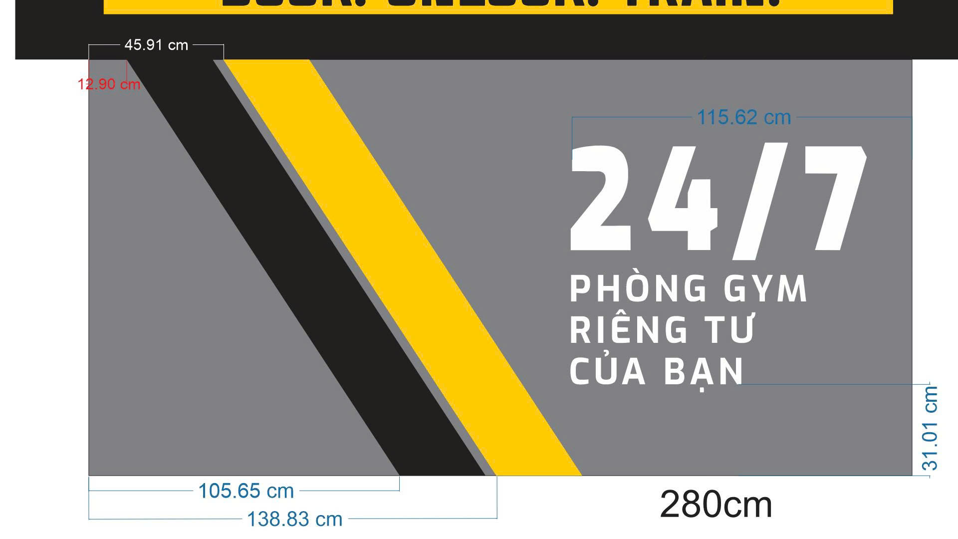 The Gym Pod – Bảng hiệu mặt tiền