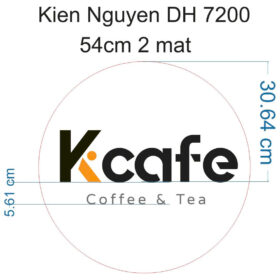 K.cafe – bản vẽ hộp đèn hai mặt