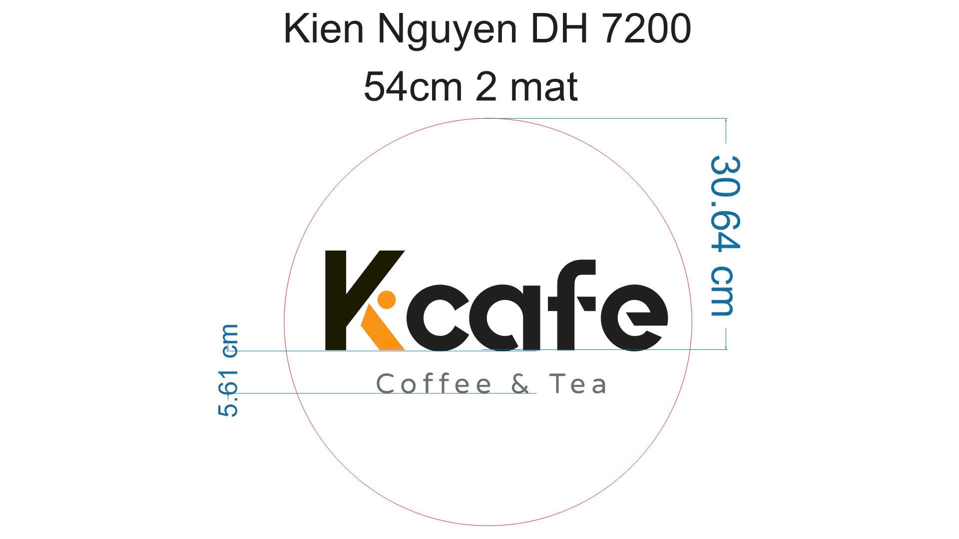 K.cafe – hộp đèn hai mặt