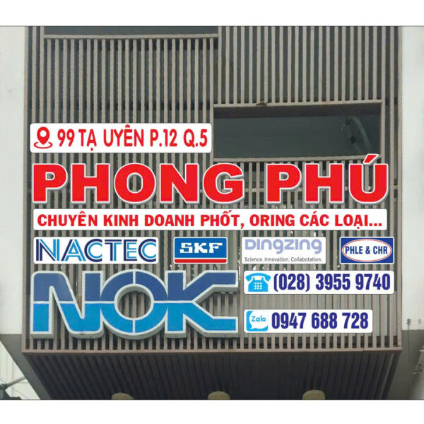 Phong Phú – bảng hiệu Mica và decal logo