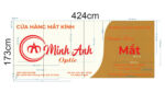 Mắt Kính Minh Anh – bảng hiệu chữ nổi