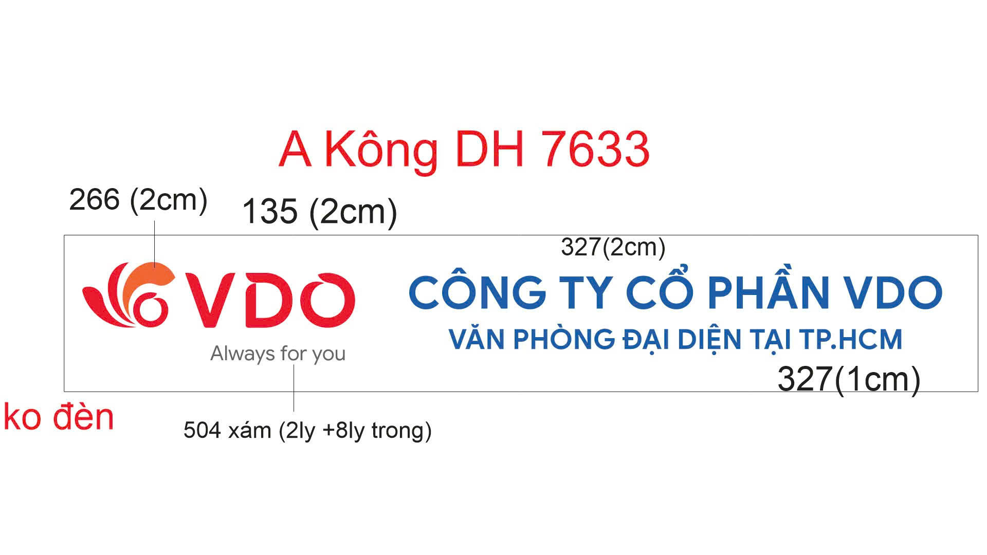 VDO – Bộ logo chữ nổi phát sáng