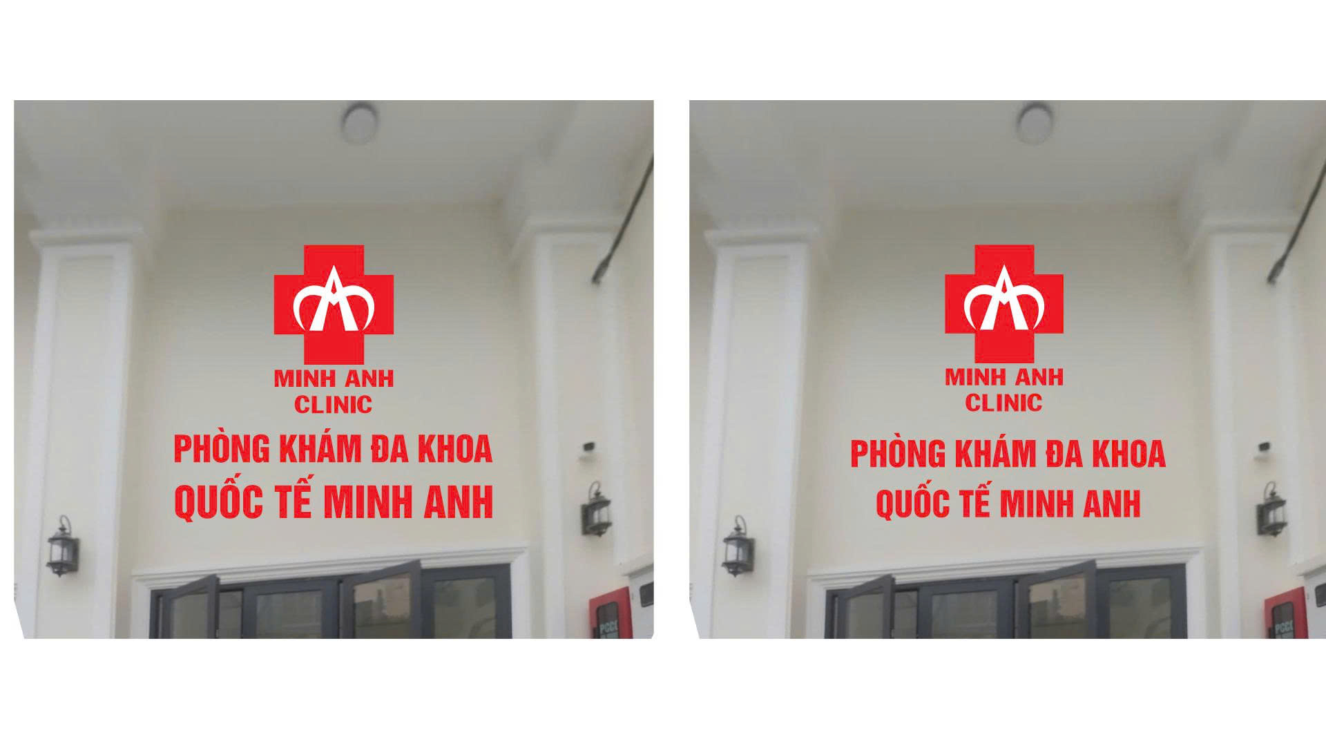 Minh Anh Clinic – logo và chữ nổi Mica