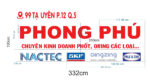 Phong Phú – bảng hiệu Mica và decal logo